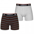 Lonsdale 2 Pack Boxers Mens | M, L, XL
